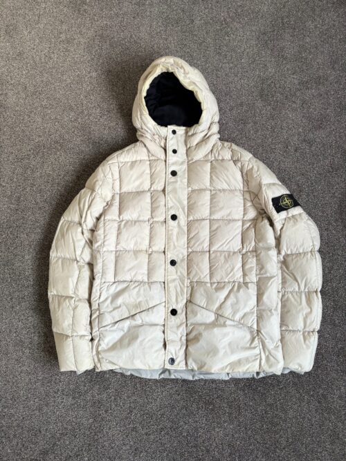Stone Island Garment Dyed Nylon Tela Cotton Down