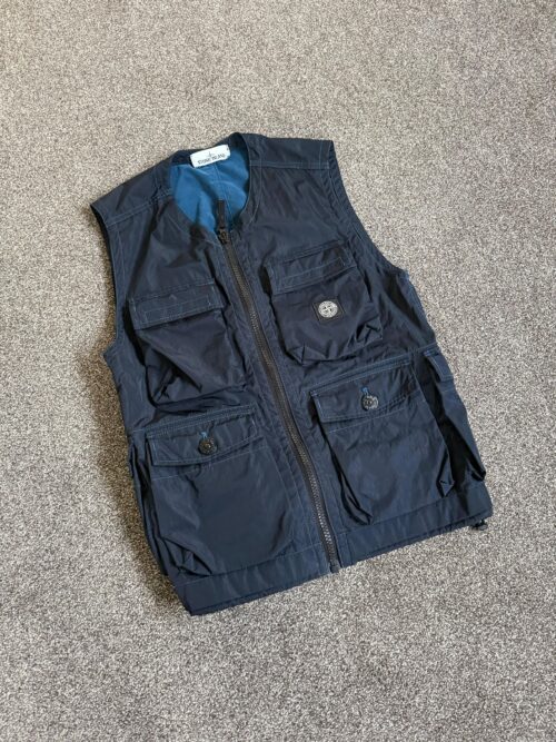 Stone Island Nylon Flock Cargo Vest