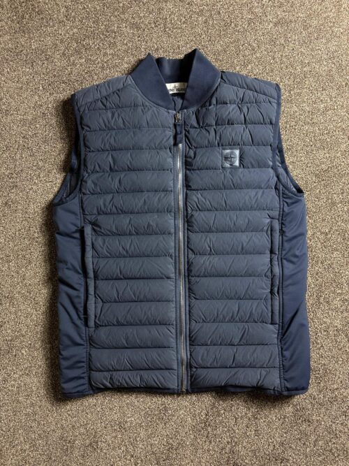 Stone Island Loom Woven Nylon Down Stretch TC Gilet – Blue