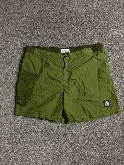 Stone Island Nylon Swim Shorts – Khaki