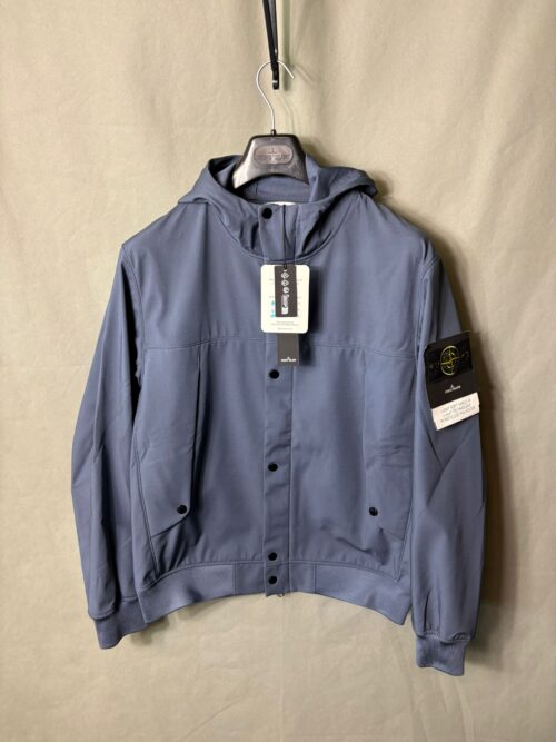 Stone Island Light Soft Shell-R E.Dye Jacket - Avio Blue