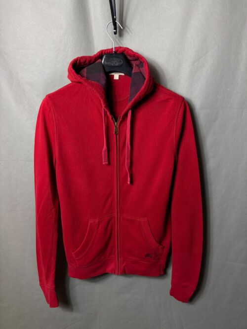 Burberry Zip Hoodie – Red
